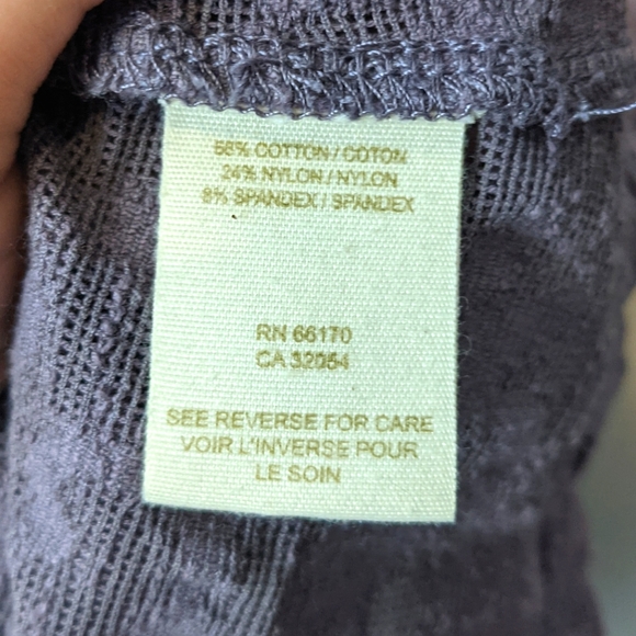 Free People Tank Top Floral Design Scoop Neck Size Medium Lavender - Picture 5 of 7